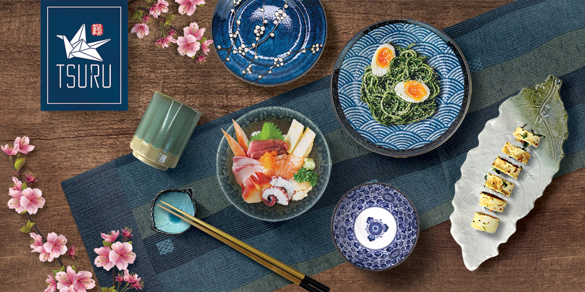 TSURU Japanese Dining Collection Artisanal Tableware