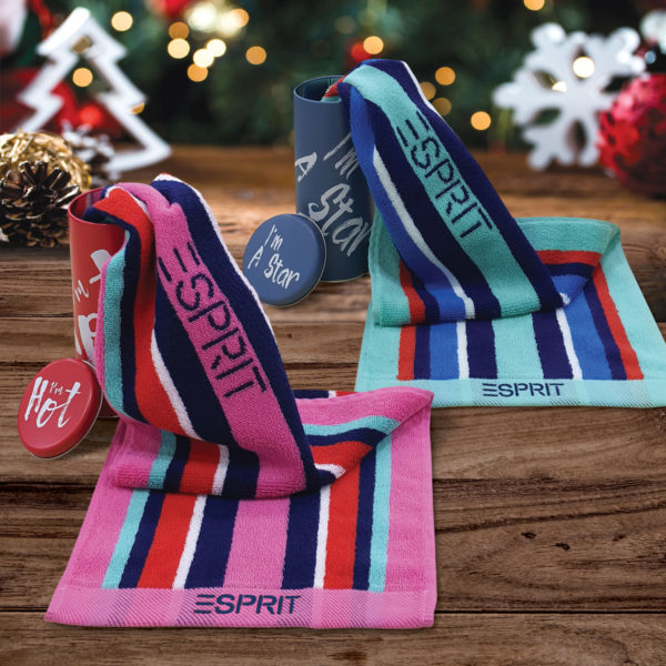 ESPRIT HOME 100% Combed Cotton Sports Bath Towel Gift Set – TLC09