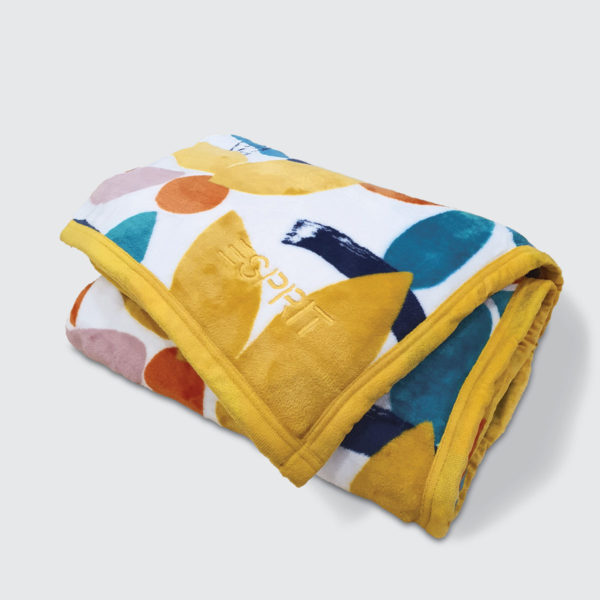 ESPRIT HOME Printed Flannel Fleece Blanket AFRONSO