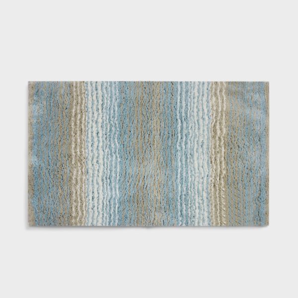CHARLES MILLEN Suite Collection 100% Microfibre Anti-slip Mat – MIA (FLUFF series) Blue