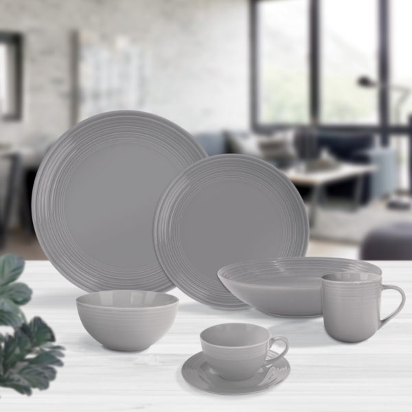 SOIRÉE TABLEWARE ASCOT PEBBLE GREY