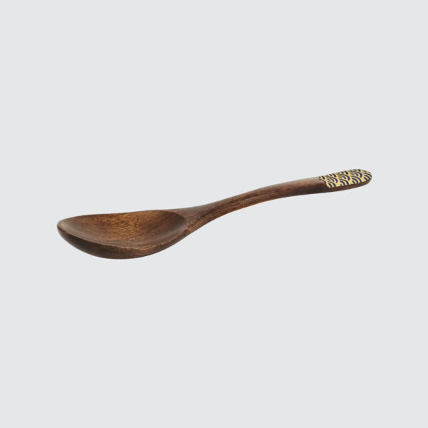 TSURU Japanese Wooden Dinner Spoon - 17.5cm - Image 3