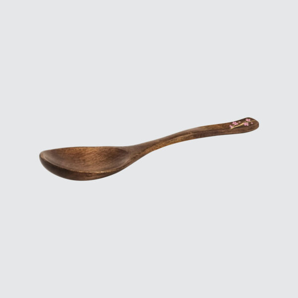 TSURU Japanese Wooden Dinner Spoon - 17.5cm - Image 2