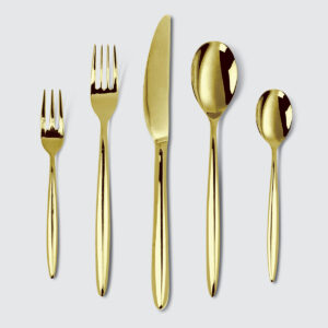 CHARLES MILLEN Signature Cutlery ADELIA Gold Mirror Finish