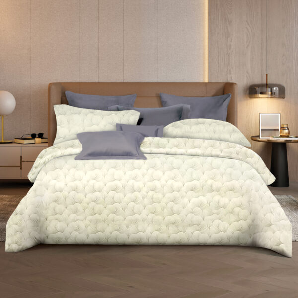 CHARLES MILLEN Signature Collection 100% Supreme Long Staple Cotton Bed Linen (Shoji Cream) - TALIA