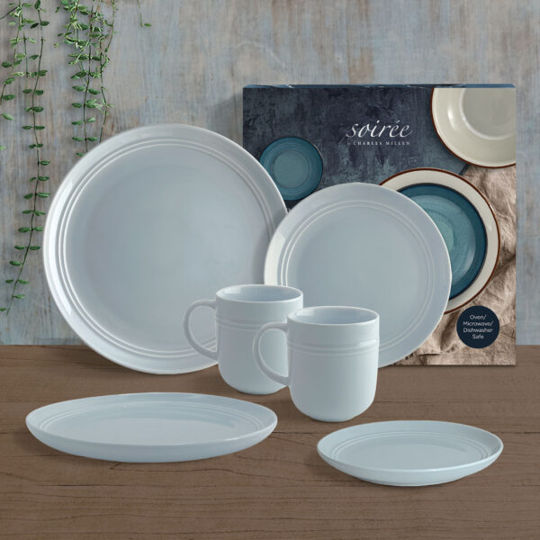 SOIRÉE by CHARLES MILLEN CHIQUE 6 Piece Dining Set (Light Blue) – LERRIN