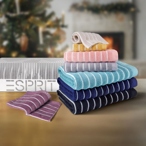 ESPRIT HOME 100% Cotton Face, Hand & Bath Towel Gift Set – SEVILLE