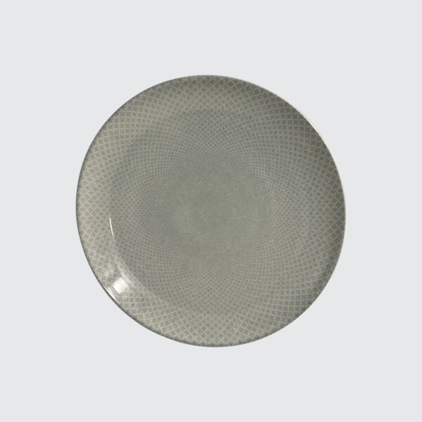 SOIRÉE by CHARLES MILLEN CHIQUE Tableware 8" Dessert Plate (Light Grey) - ARCADIA