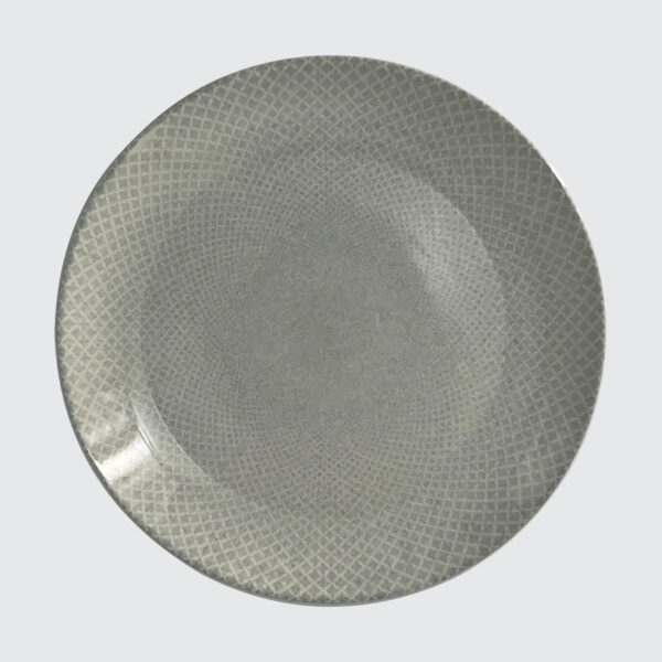 SOIRÉE by CHARLES MILLEN CHIQUE Tableware 10.6" Dinner Plate (Light Grey) - ARCADIA