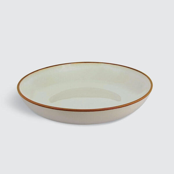 SOIRÉE by CHARLES MILLEN CHIQUE Tableware 9" Soup/Pasta Plate (Light Grey) - CANDÉRE