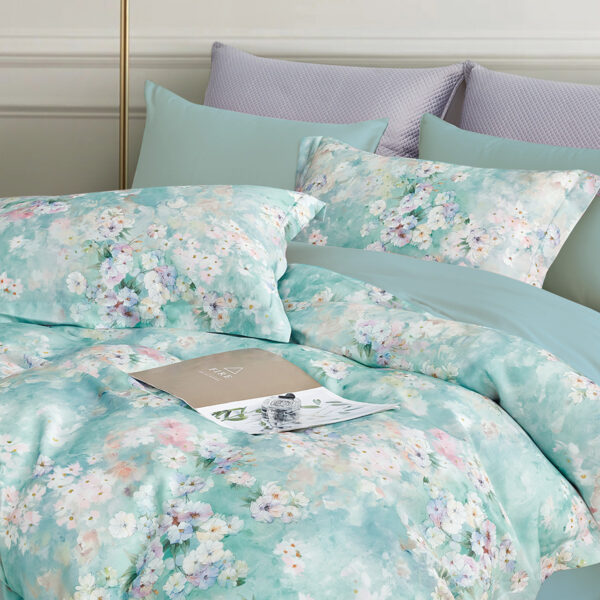 SUZANNE SOBELLE® – 100% Lyocell Fibre Bed Linen (SS-K) – TEALIA (BLOOMSBURY series)