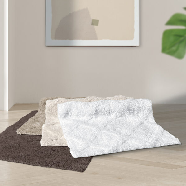 CHARLES MILLEN Suite Collection 100% Super Soft Cotton Tufted Anti-Slip Mat – TRELLIS