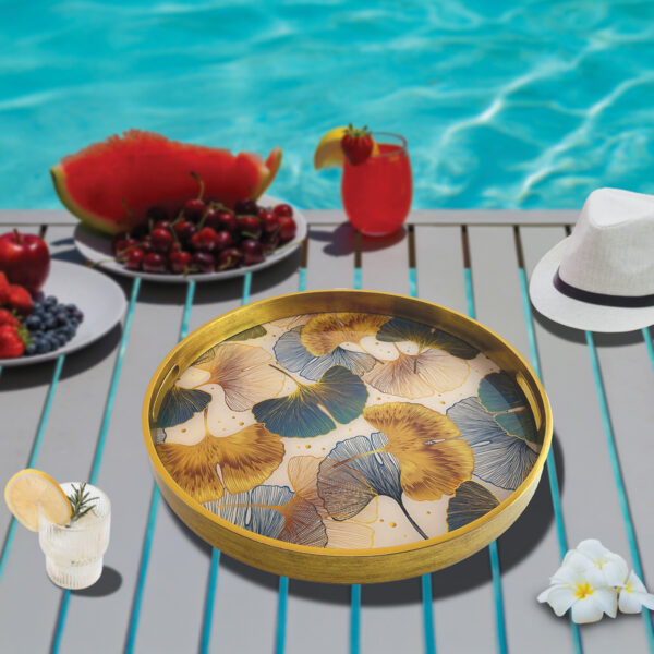 CHARLES MILLEN Signature Collection Round Serving Tray (S/L) – OPHELIA (VOILÀ series)