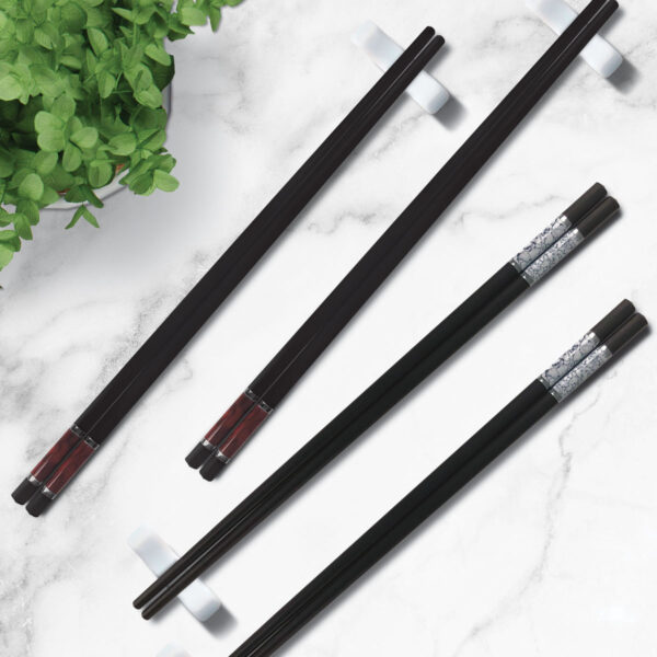 CHARLES MILLEN Signature Collection Luxury Chopsticks 2 Pairs Pack – Silver(CM-TT-60) - Image 2