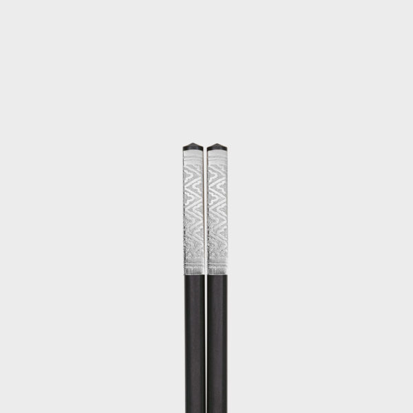 CHARLES MILLEN Signature Collection Luxury Chopsticks Twin Pack – Silver(CM-TT-42) - Image 3