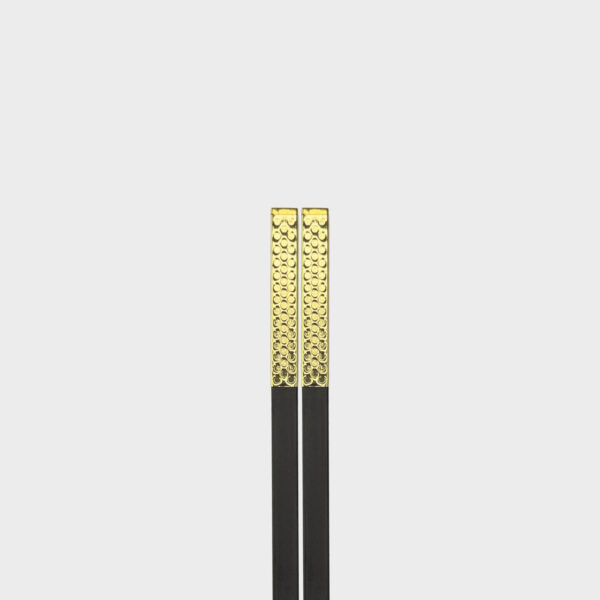 CHARLES MILLEN Signature Collection Luxury Chopsticks 2 Pairs Pack – Gold(CM-TT-64) - Image 3