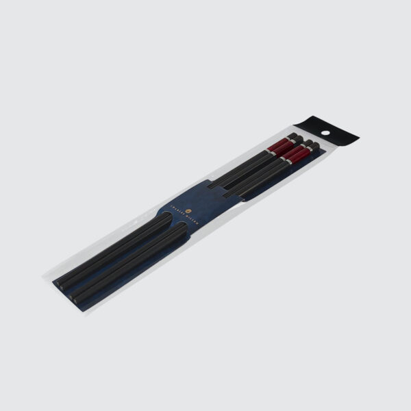 CHARLES MILLEN Signature Collection Luxury Chopsticks 2 Pairs Pack – Red(CM-TT-59) - Image 4