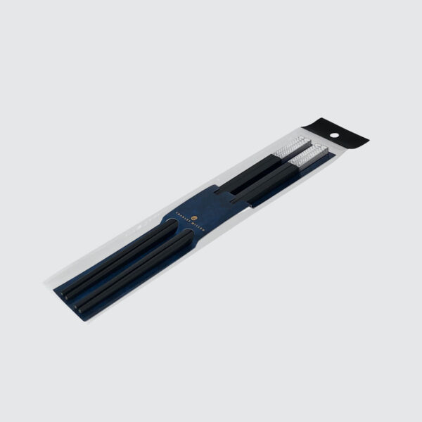 CHARLES MILLEN Signature Collection Luxury Chopsticks 2 Pairs Pack – Silver(CM-TT-65) - Image 4