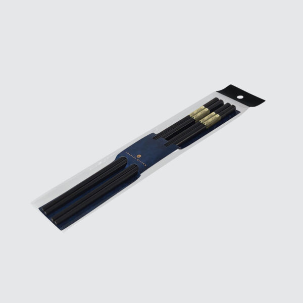 CHARLES MILLEN Signature Collection Luxury Chopsticks 2 Pairs Pack – Gold(CM-TT-66) - Image 4