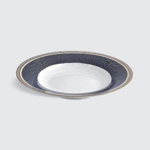 CHARLES MILLEN Signature Fine Bone China Collection 9" Rimmed Soup Pate – BLEUE