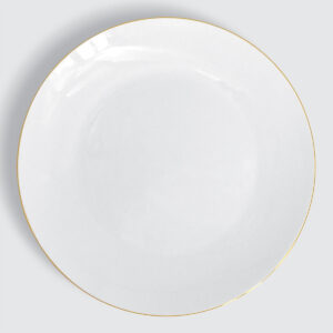 CHARLES MILLEN Signature Fine Bone China Collection 10.5" Coupe Dinner Plate – GOLD
