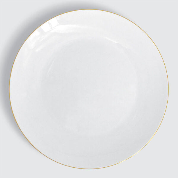 CHARLES MILLEN Signature Fine Bone China Collection 10.5" Coupe Dinner Plate – GOLD