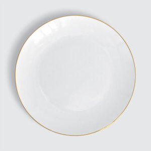 CHARLES MILLEN Signature Fine Bone China Collection 8.5" Coupe Dessert Plate – GOLD