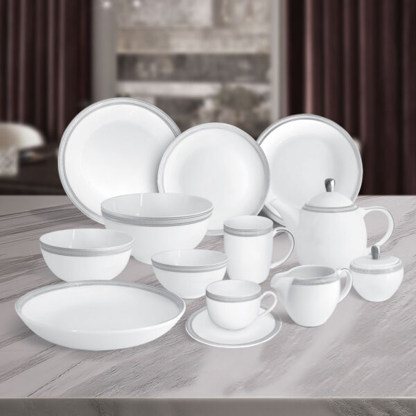 CHARLES MILLEN Signature Fine Bone China Collection 10.25" Coupe Dinner Plate – MONDE - Image 2