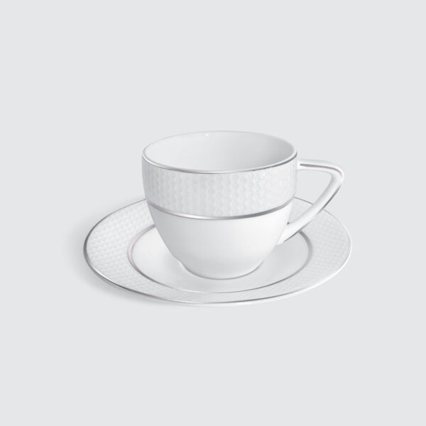 CHARLES MILLEN Signature Fine Bone China Collection Tea/Coffee Cup & Saucer (250ml) – PAROS