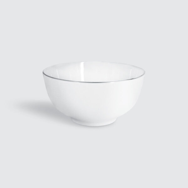 CHARLES MILLEN Signature Fine Bone China Collection 6.25" Soup Bowl – PLATINUM