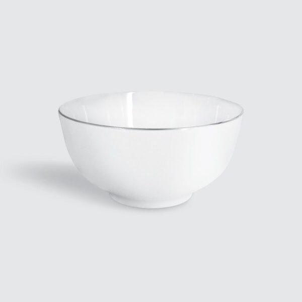 CHARLES MILLEN Signature Fine Bone China Collection 7.25" Noodle Bowl – PLATINUM