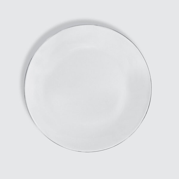 CHARLES MILLEN Signature Fine Bone China Collection 8.25" Coupe Dessert Plate – PLATINUM