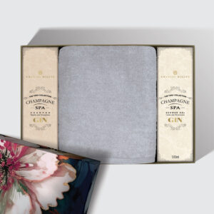CHARLES MILLEN Signature Collection TIPSY Home SPA Bath Essentials Showel Gel & Shampoo + 1 Piece LOFT Sports Bath Towel Gift Set - REBLISS