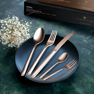 CHARLES MILLEN Signature Collection 20pc/30pc Cutlery Set in Gift Box (Antique Bronze) – OPERA