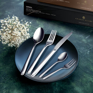 CHARLES MILLEN Signature Collection 20pc/30pc Cutlery Set in Gift Box (Silver Grey) – OPERA