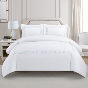 CHARLES MILLEN Signature Vouge Collection 100% Pima Cotton Bed Linen (White) – ELARIA
