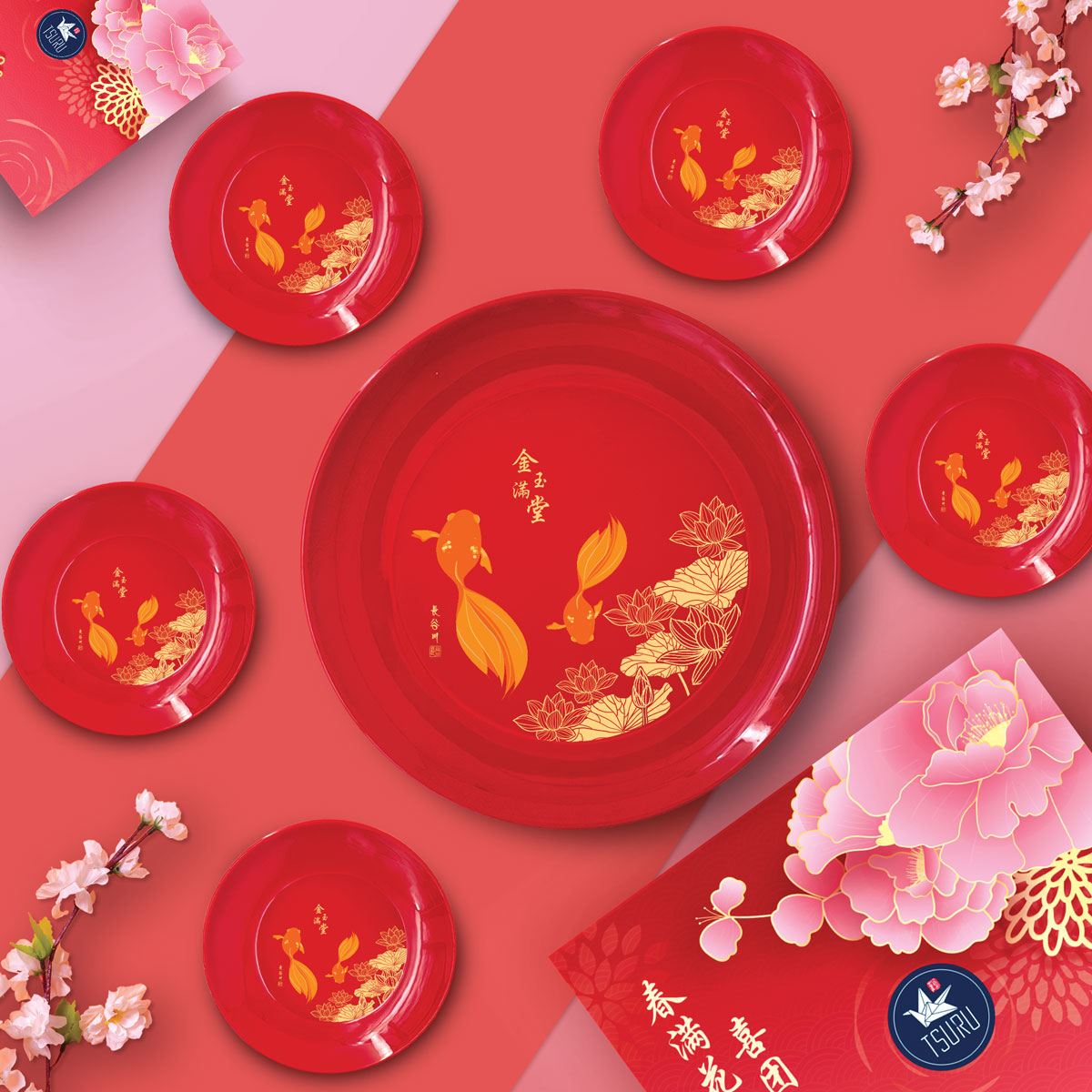 TSURU Seasonal Collection Reunion Lohei Set (5/10pax) - OPULENCE